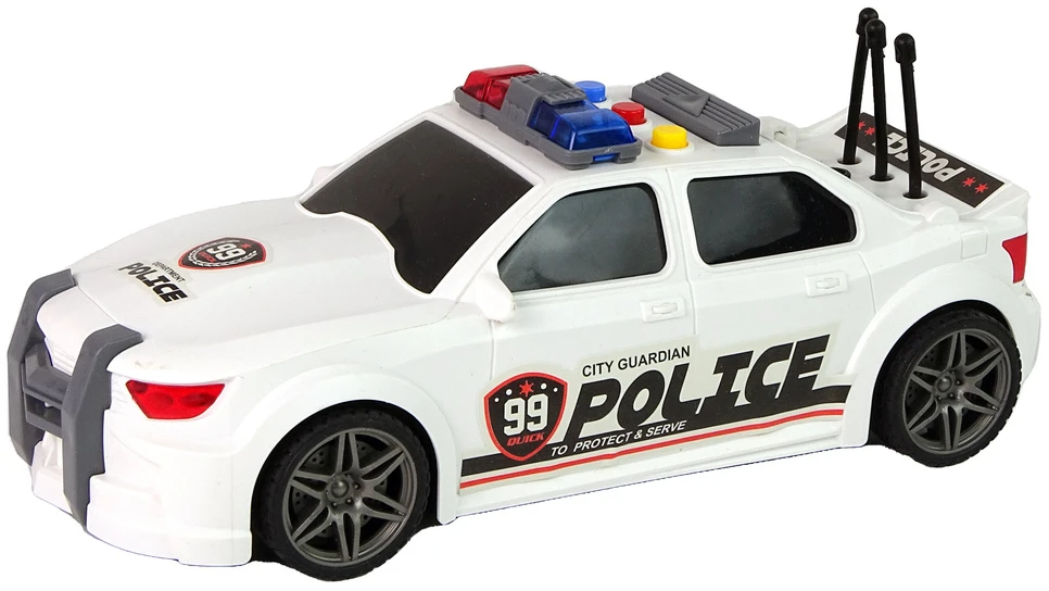 Lean Toys Policijos Sportinis Automobilis 1:16 su Garsu