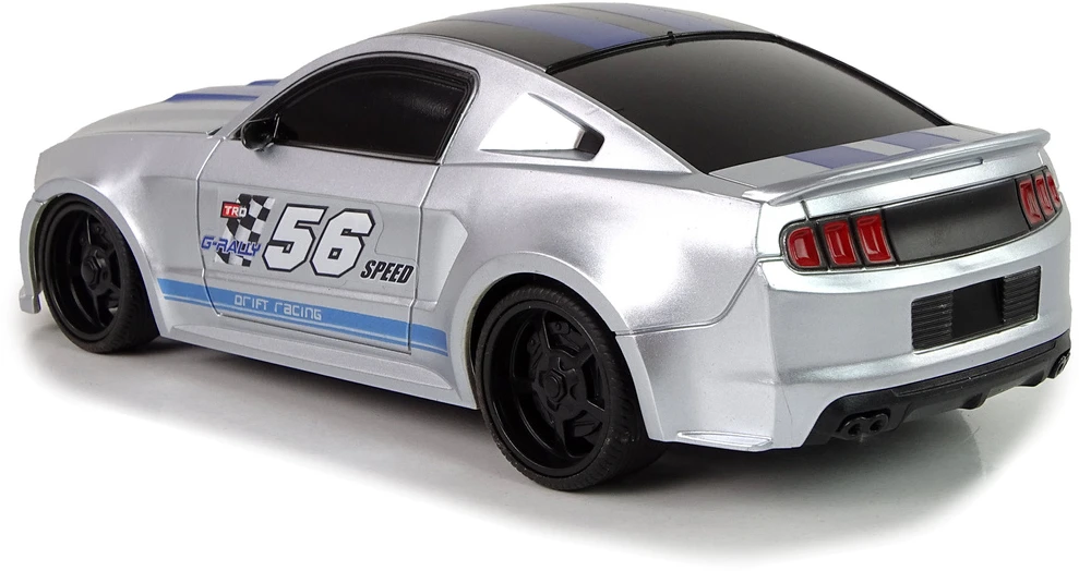 Lean Toys Radijo bangomis valdomas automobilis Ford Mustang pilkas
