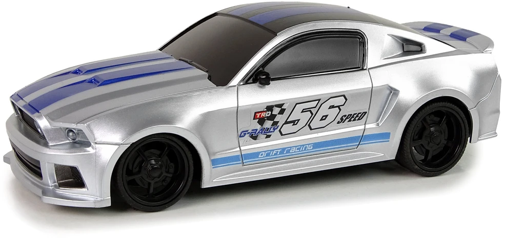 Lean Toys Radijo bangomis valdomas automobilis Ford Mustang pilkas