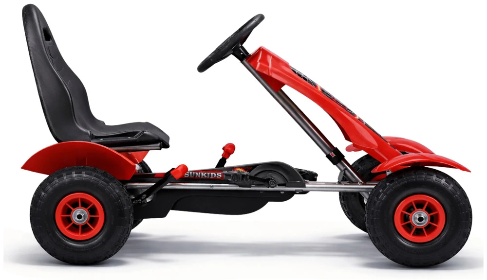Lean Cars Pedalinis kartingas F618 raudonas