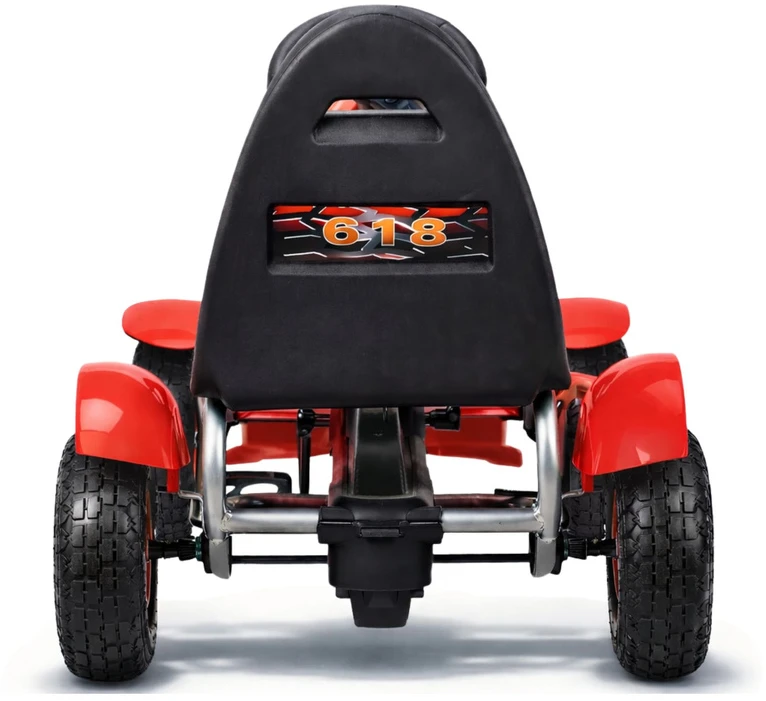 Lean Cars Pedalinis kartingas F618 raudonas