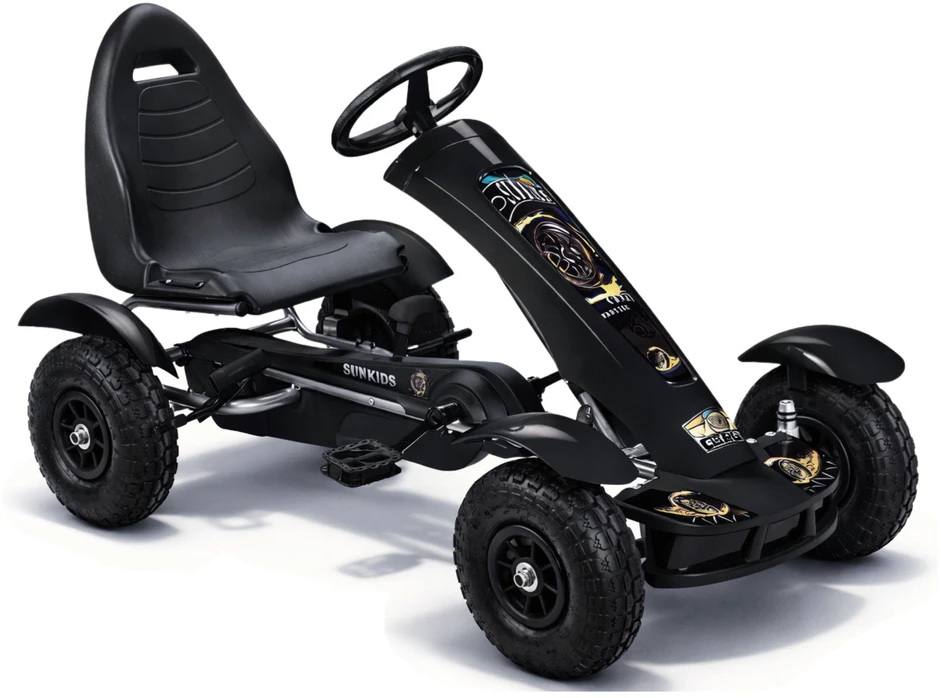 Lean Cars Kartingas su pedalais F618 juodas 113 cm