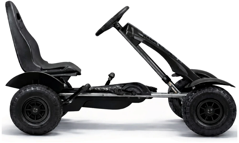 Lean Cars Kartingas su pedalais F618 juodas 113 cm
