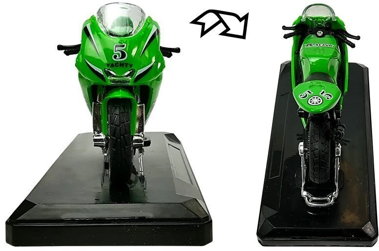 Lean Toys Žaislinis sportinis motociklas su garsais