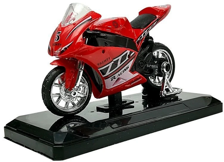 Lean Toys Žaislinis sportinis motociklas su garsais