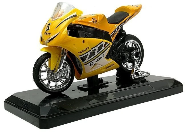 Lean Toys Žaislinis sportinis motociklas su garsais
