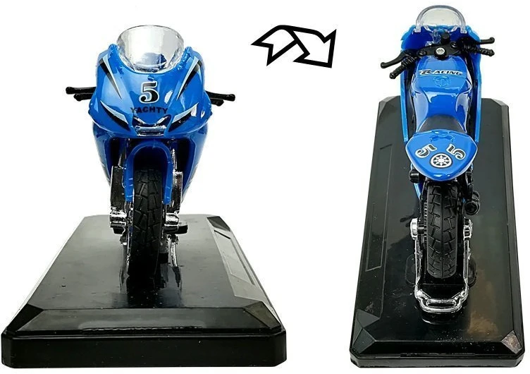 Lean Toys Žaislinis sportinis motociklas su garsais