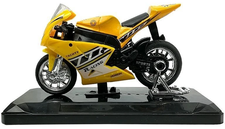 Lean Toys Žaislinis sportinis motociklas su garsais