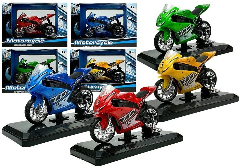 Lean Toys Žaislinis sportinis motociklas su garsais