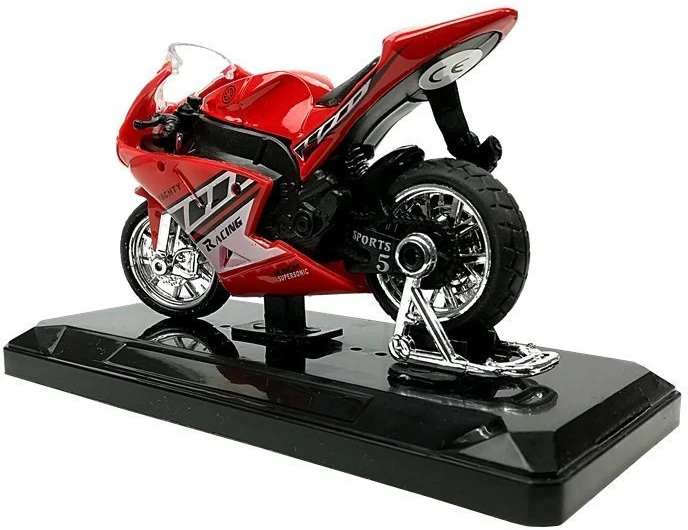 Lean Toys Žaislinis sportinis motociklas su garsais