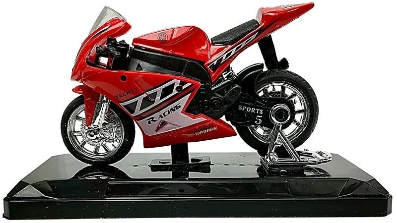 Lean Toys Žaislinis sportinis motociklas su garsais