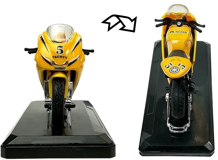 Lean Toys Žaislinis sportinis motociklas su garsais