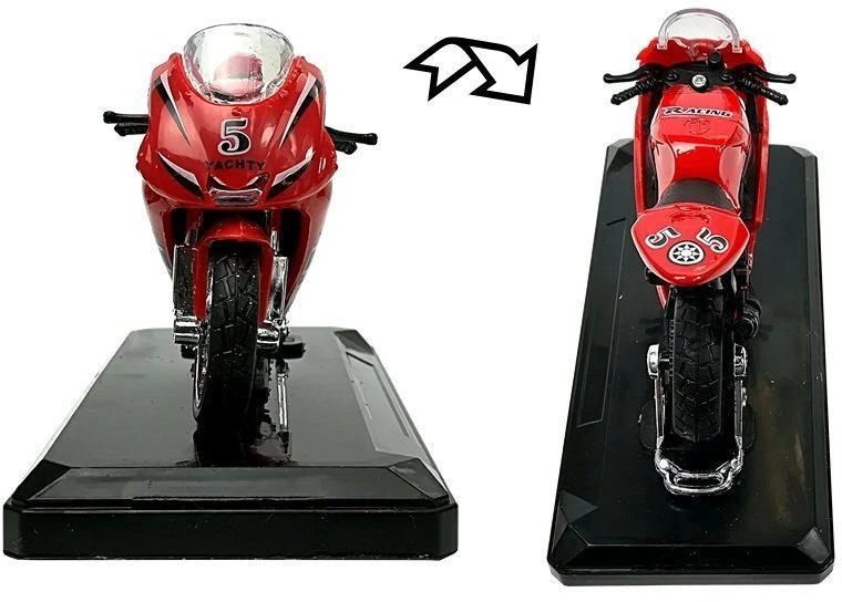 Lean Toys Žaislinis sportinis motociklas su garsais