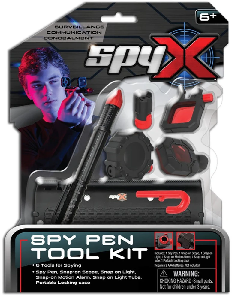„SpyX“ – šnipinėjimo rašiklio įrankių rinkinys dėžutėje (20337)