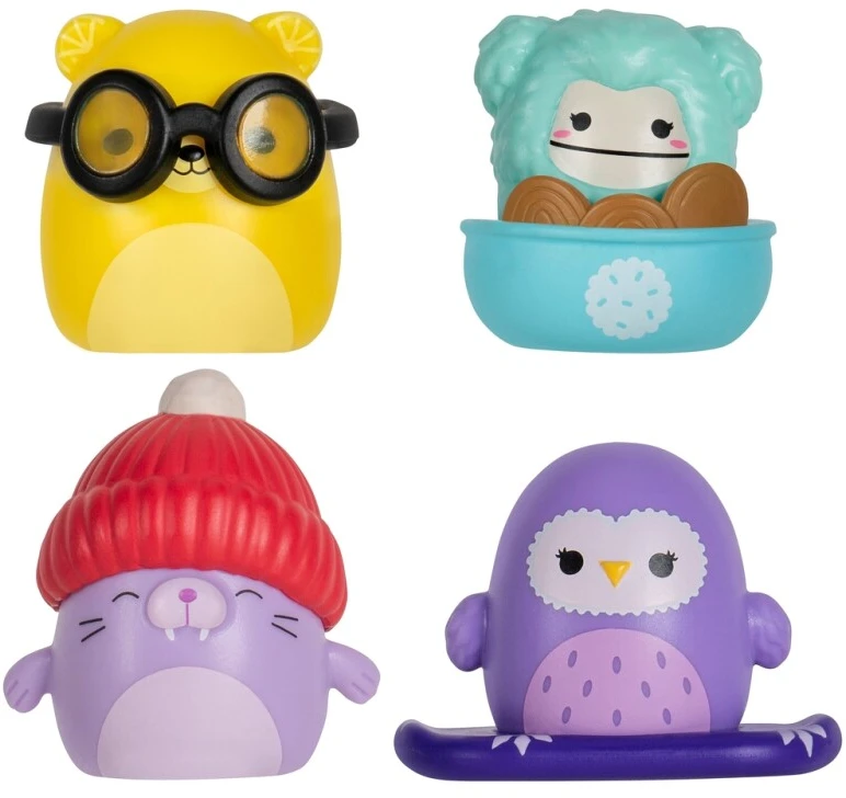 SQUISHMALLOWS SQUISH-A-LONGS kolekcinės figūrėlės, 14 vnt., 2,5 cm