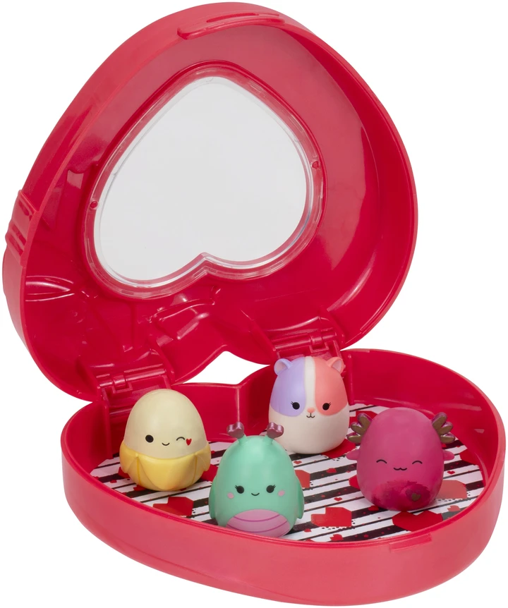 Squishalongs „Squish-a-longs“ meilės žaisliukų rinkinys, 4 vnt. – 2 stilius
