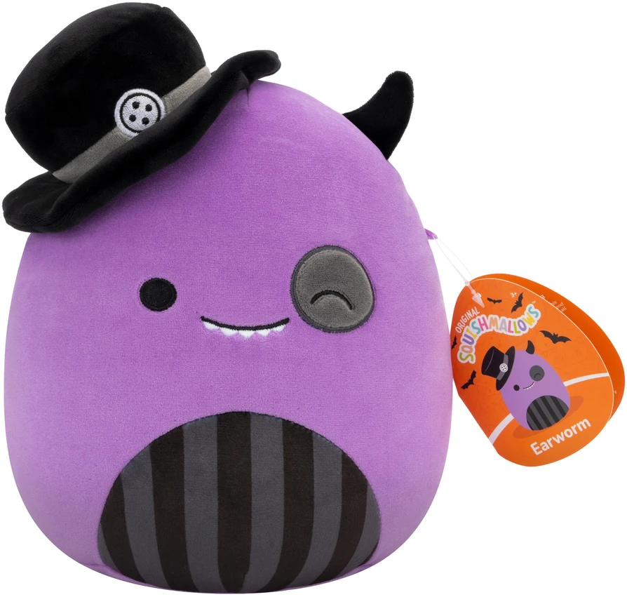 Squishmallows - 19 cm Helovino pliušinis žaislas – ausų kirmėlės pabaisa