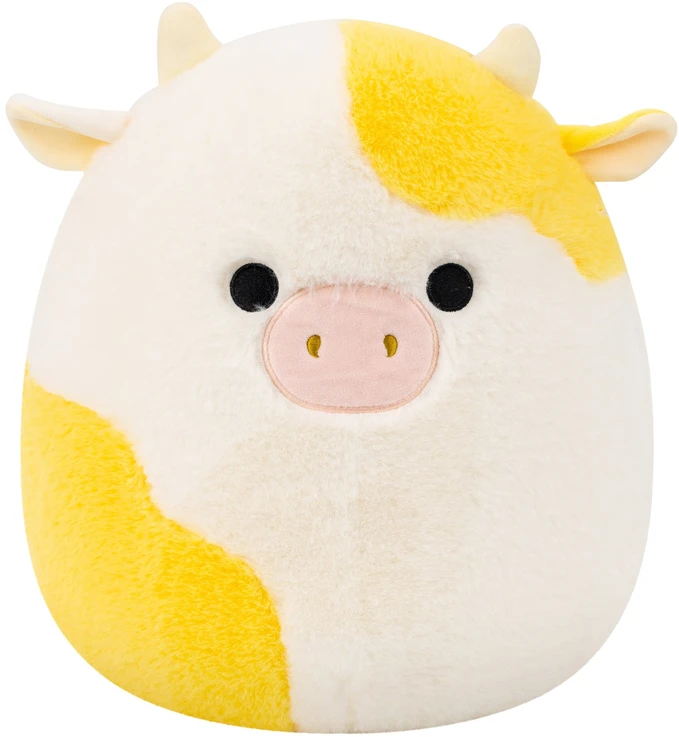 SQUISHMALLOWS Pliušinis žaislas - Geltona karvytė, 30 cm