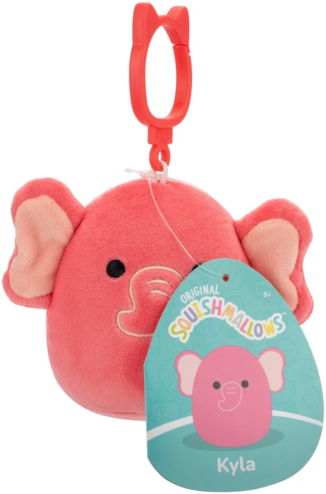 Squishmallows - 9 cm P22 segtukas - Kyla rožinis dramblys