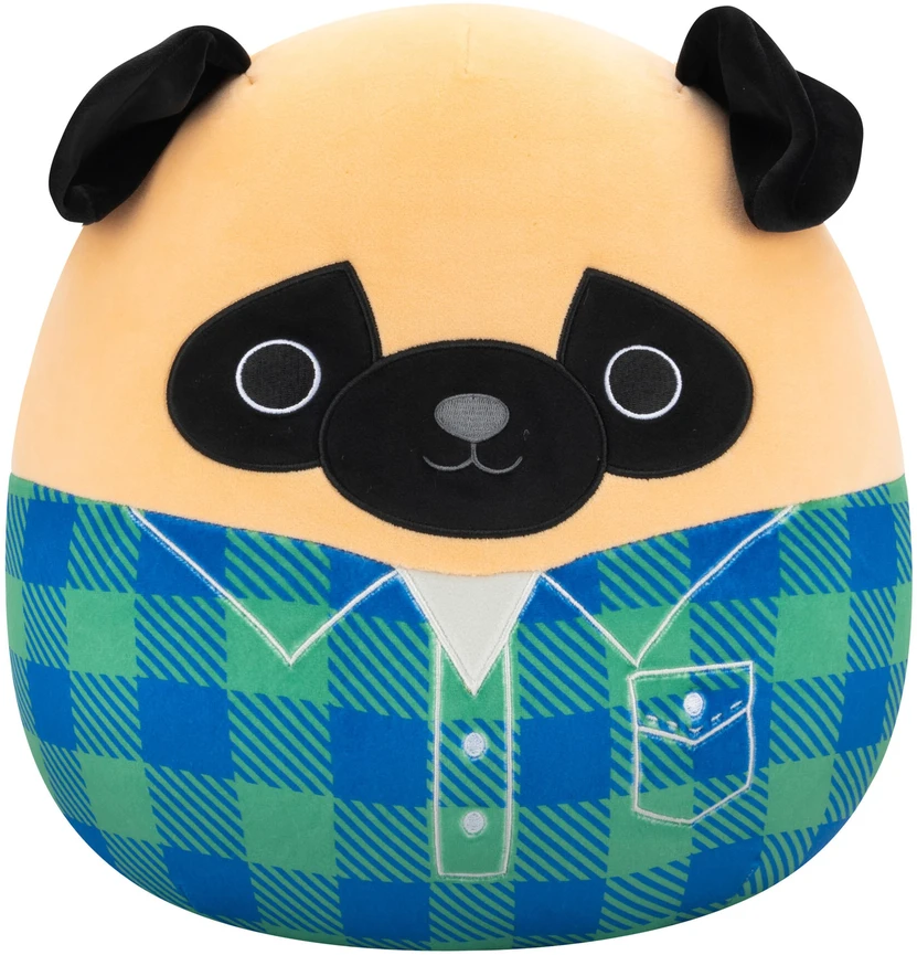 SQUISHMALLOWS Pliušinis žaislas - Mopsas, 30 cm