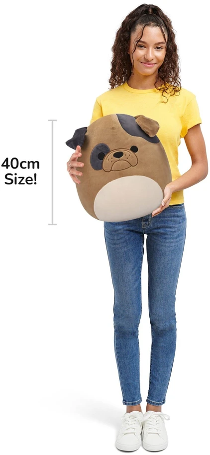 SQUISHMALLOWS Pliušinis žaislas - Buldogas, 40 cm