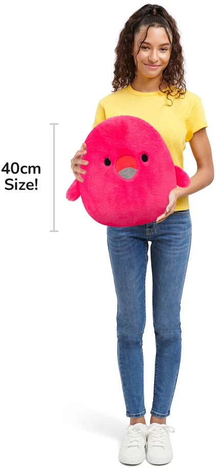 SQUISHMALLOWS Pliušinis žaislas - Mielas flamingas, 40 cm