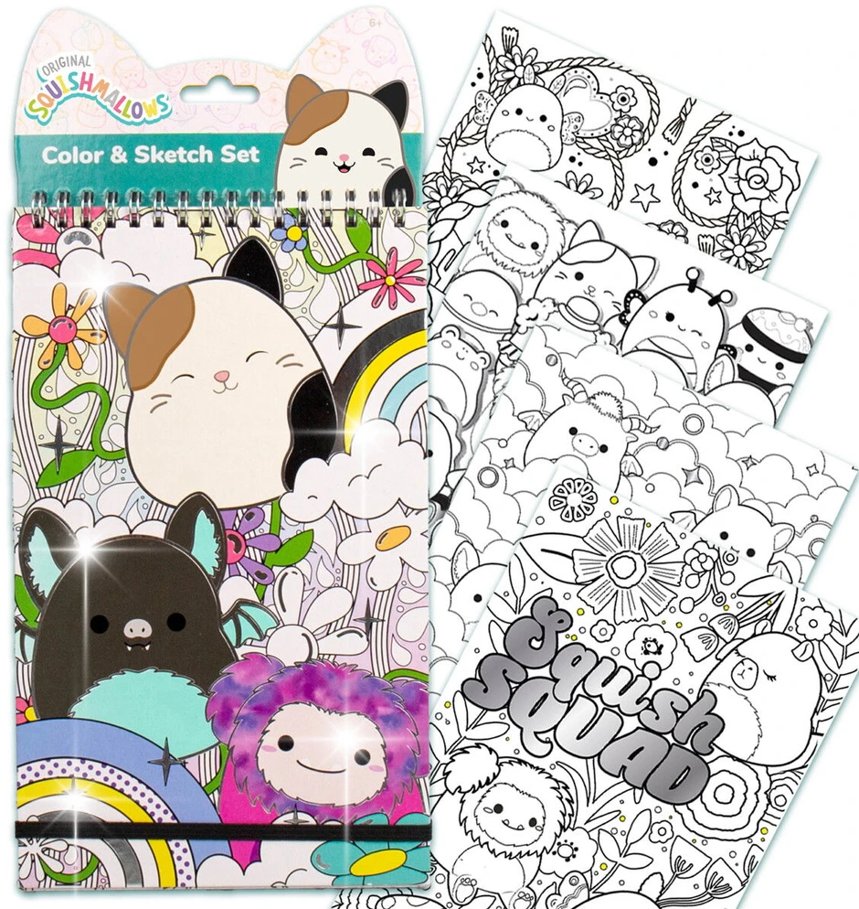 „Squishmallows“ – spalvinimo ir eskizų knygelė – (333-232620)