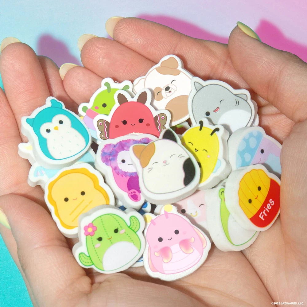Squishmallows Švelnūs saldainiai - trintukų rinkinys, 25 vnt. (333-231675)
