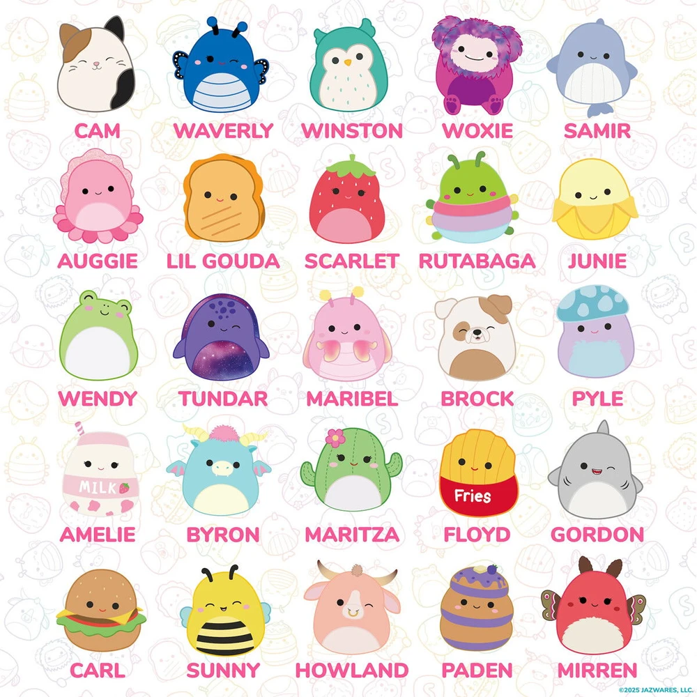 Squishmallows Švelnūs saldainiai - trintukų rinkinys, 25 vnt. (333-231675)