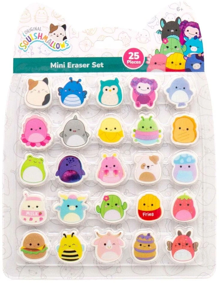Squishmallows Švelnūs saldainiai - trintukų rinkinys, 25 vnt. (333-231675)