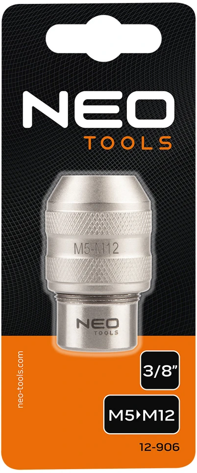 Sriegiklio adapteris, 3/8" DR M5-M12