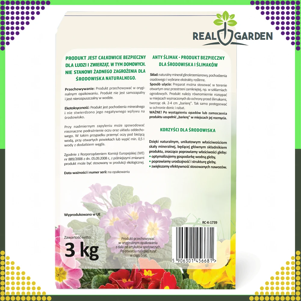 Środek Sraigių atbaidymo priemonė nuo sraigių 3kg