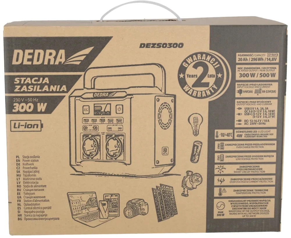 Dedra Stacja 300/500 W elektrinė