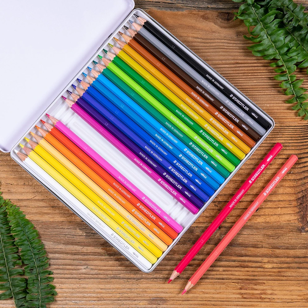 Staedtler - Akvareliniai spalvoti pieštukai, 24 vnt. (14610C M24)