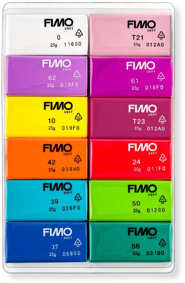 Staedtler FIMO minkštas rinkinys, 12 x ½ blokelių (8023 C12-2)