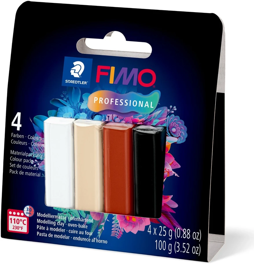 Staedtler Fimo pro - modeliavimo rinkinys, natūralios spalvos (8043-S2)
