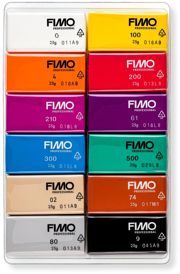 Staedtler FIMO - profesionalus modeliavimo rinkinys, 12 x ½ kaladėlių (8043 C12-1)
