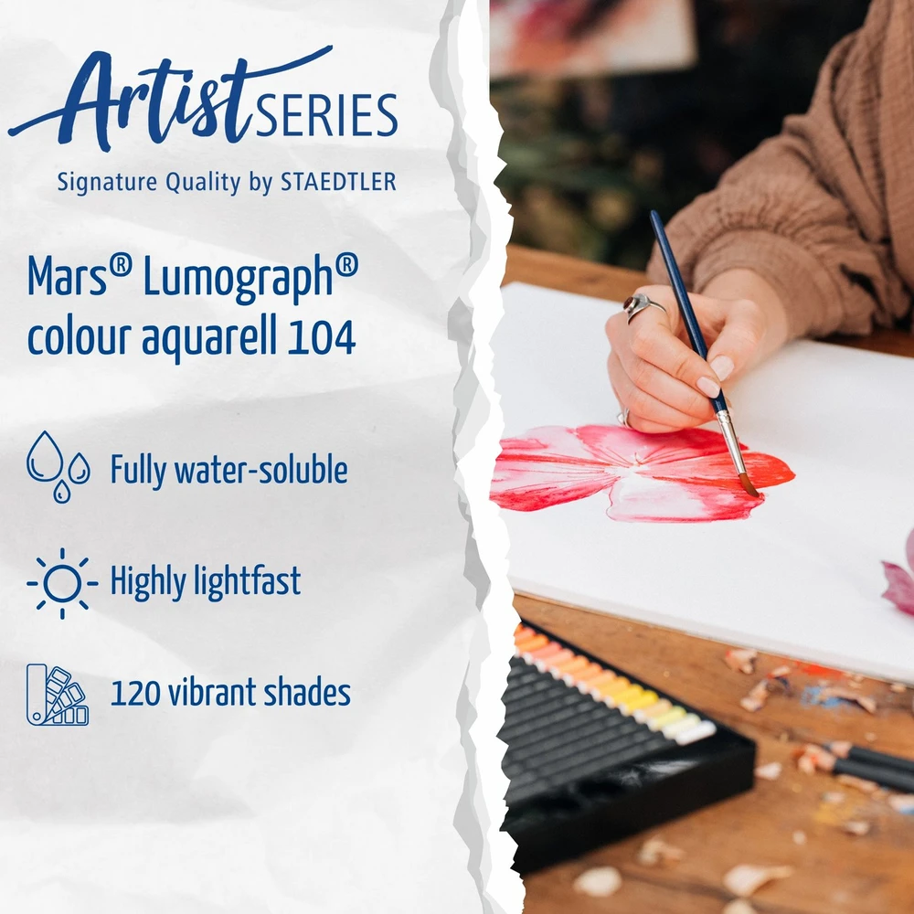 Staedtler – Mars Lumograph Aqua – 24 vnt. – 100 % PEFC (104 M24)
