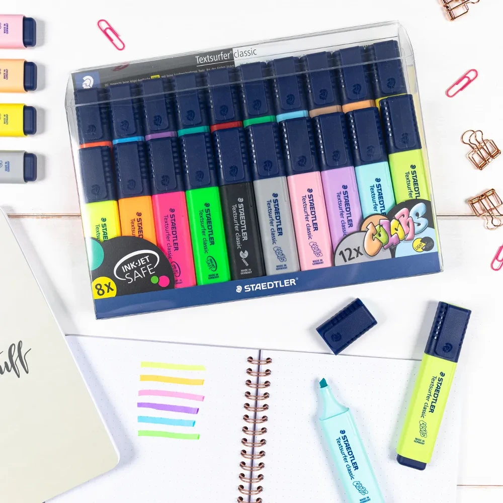 Staedtler – Textsurfer Classic rašalinis žymeklis – 20 vnt. įvairių spalvų (364 WP20)