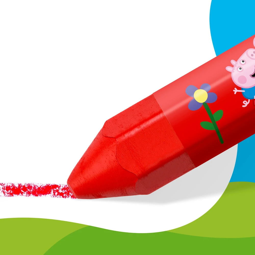Staedtlerpeppa Pig Staedtler Peppa Pig vaškinės kreidelės – 12 vnt. įvairių spalvų (224 C12 L1)