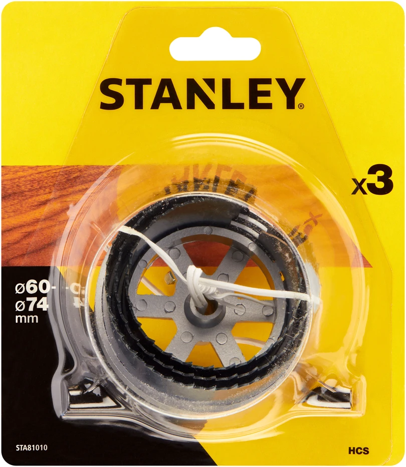 Stanley Otwornica HCS skylių pjūklas medienai - rinkinys skersiniams = 60/67/74 mm