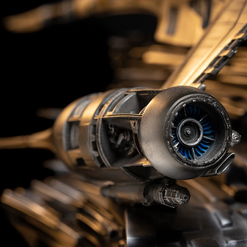 Star Wars Žvaigždžių karas – Mando N-1 Starfighter statula Demi skalė 1/20
