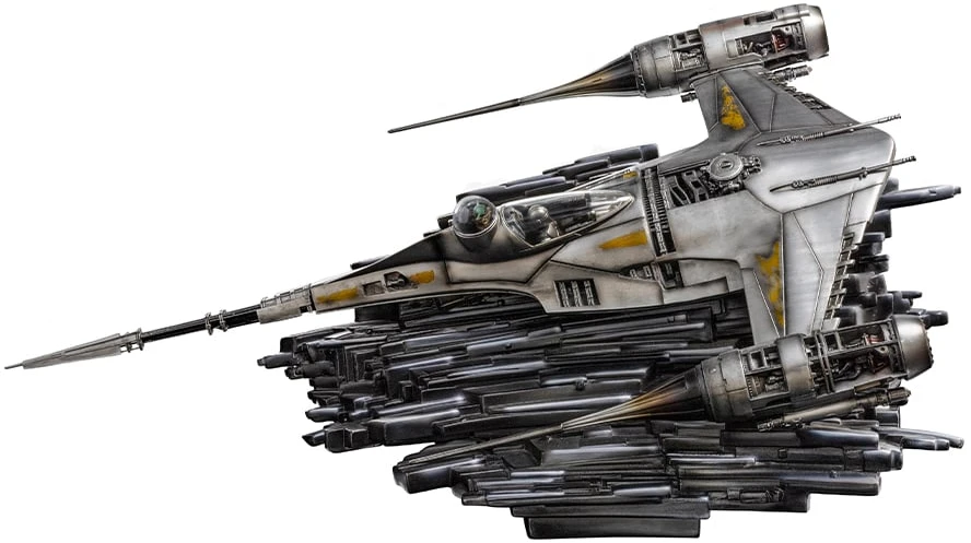 Star Wars Žvaigždžių karas – Mando N-1 Starfighter statula Demi skalė 1/20