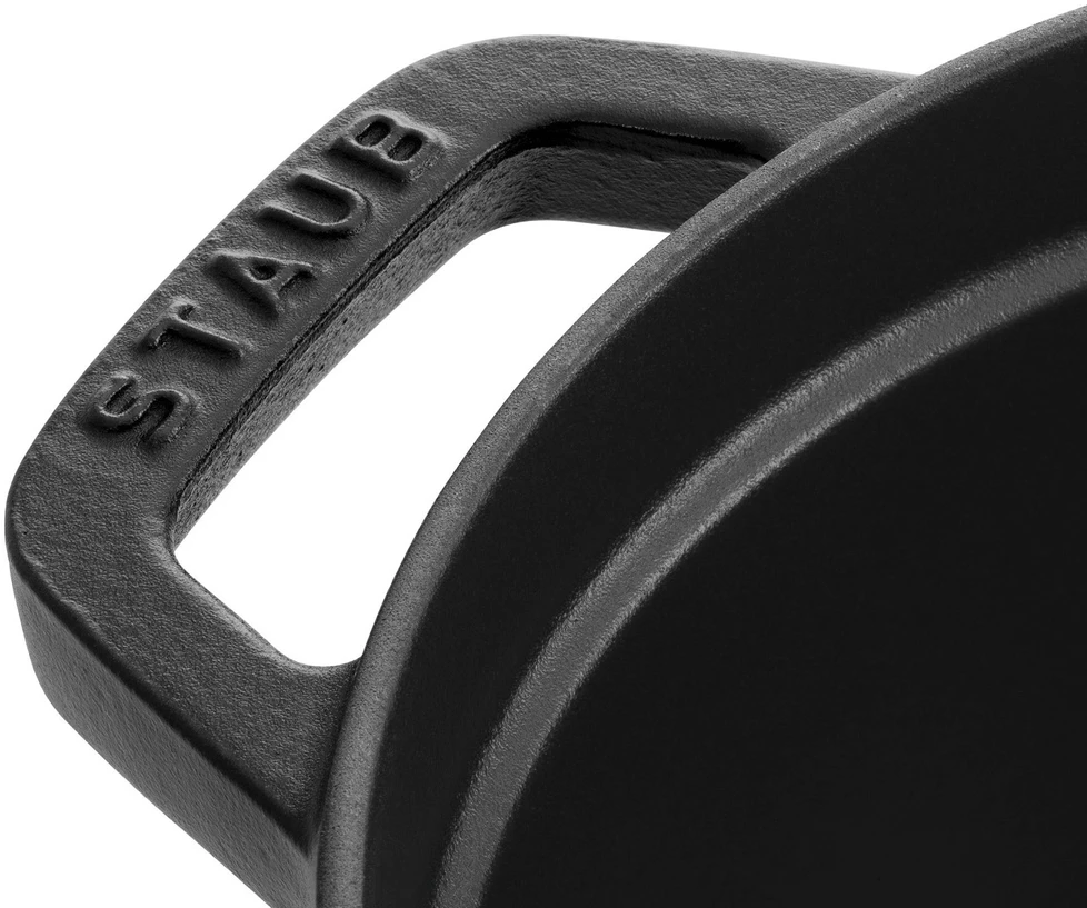 STAUB CAST IRON OVAL POT 4.2L Juodas