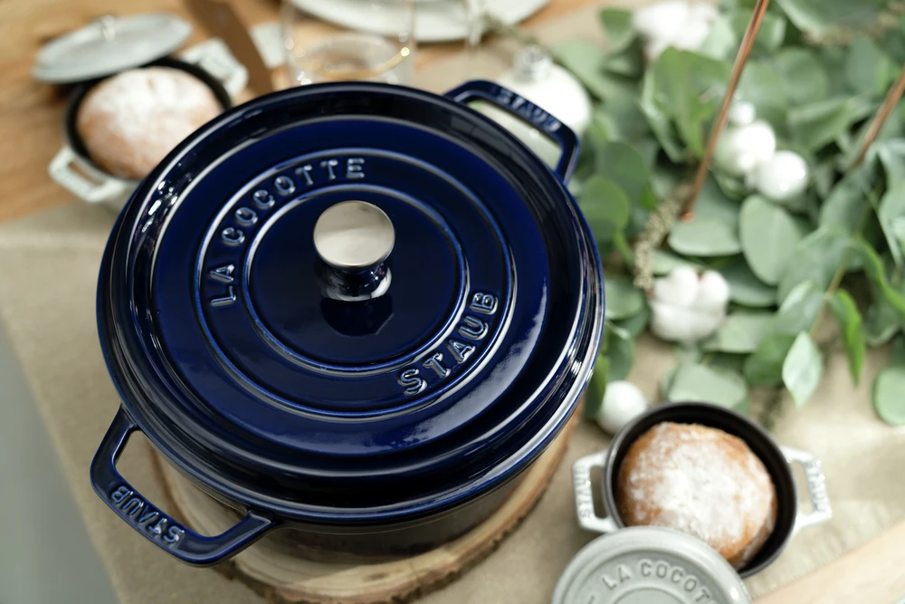 Staub - Cocotte - tamsiai mėlyna - 30 cm
