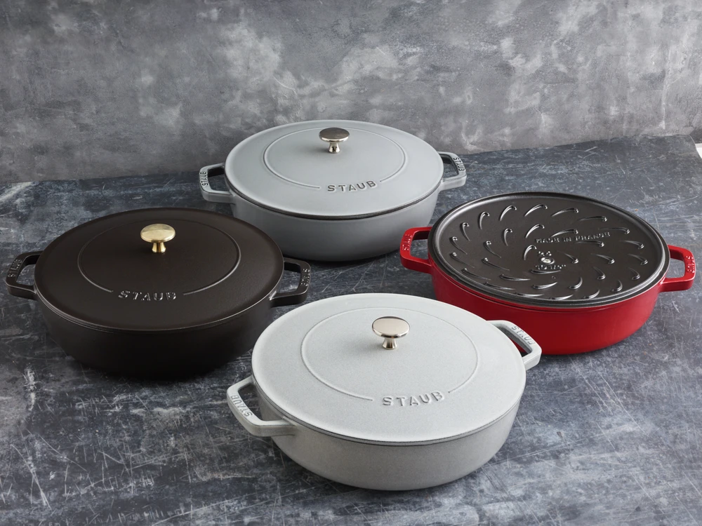 Staub - Daugiafunkcinė keptuvė kepimui - grafito pilkumo - 24 cm