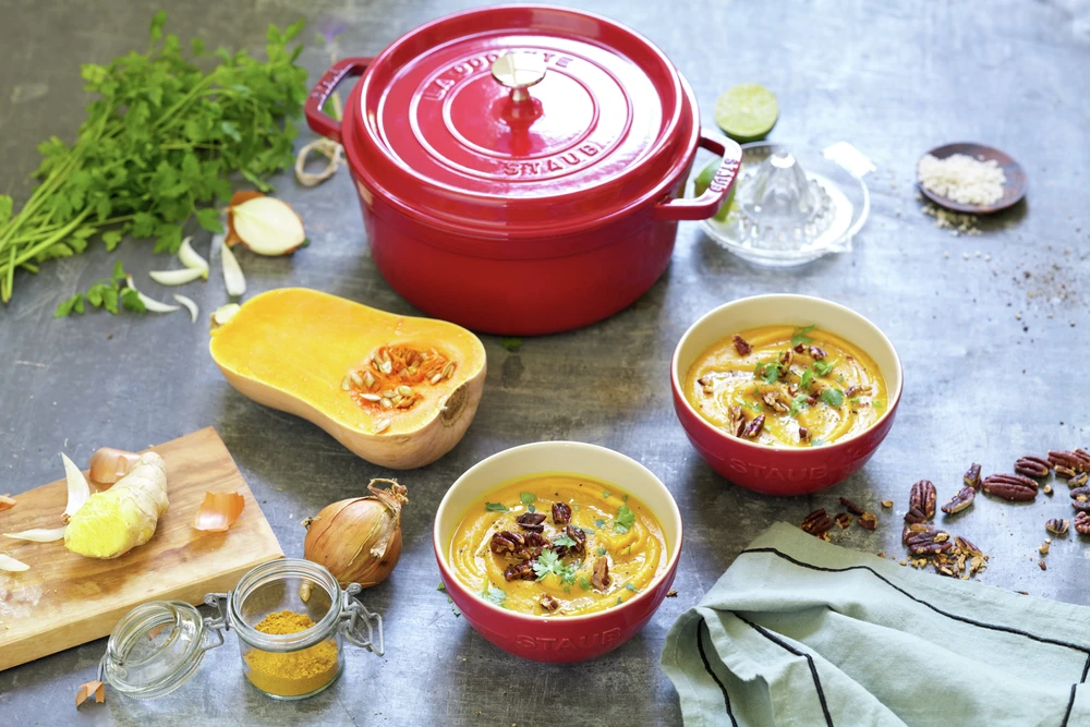 Zwilling Keptuvė - Staub Apvalus Keptuvė 24cm Ketaus Vyšnių Raudona