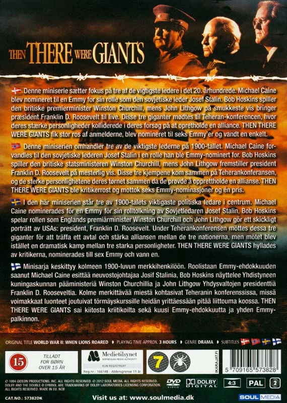 Stealth TADA BUVO MILŽINAI (dar žinomas kaip „Kai liūtai riaumojo“) 2 DVD mini serialas