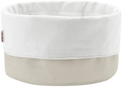 Stelton - Klasikinis duonos maišelis – medvilninis – smėlio/baltas – Ø 23 × aukštis 21 cm
