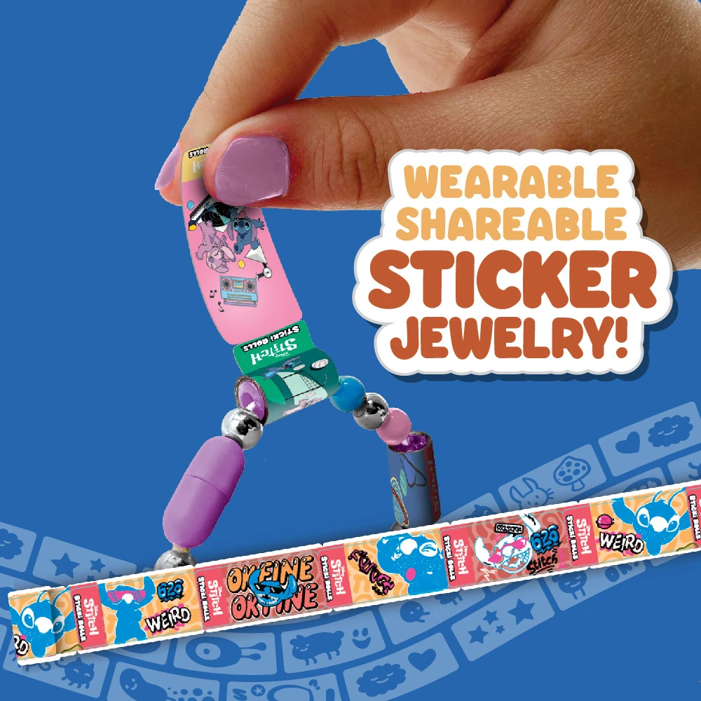 STICKI ROLLS STITCH Apyrankė su lipdukais